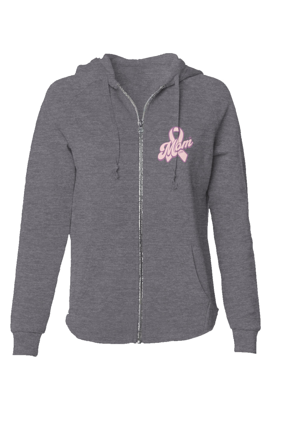 Womens Lightweight Wash Zip Hoodie